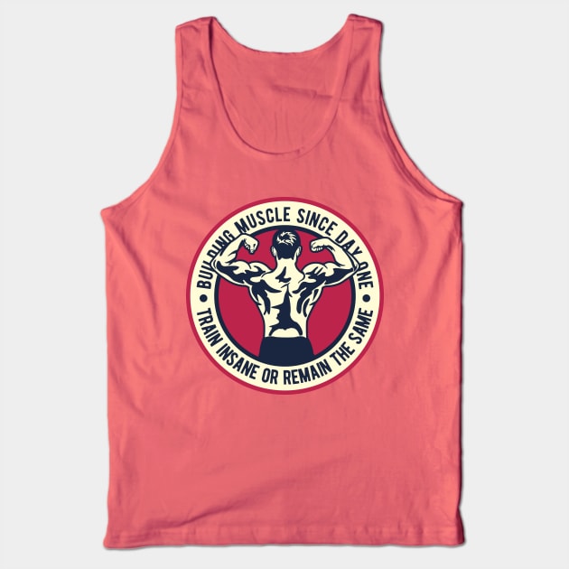 Muscle Building Tank Top by lionkingdesign